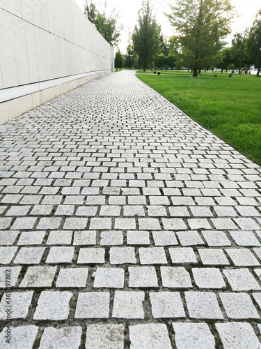 Paving stones, stone path.