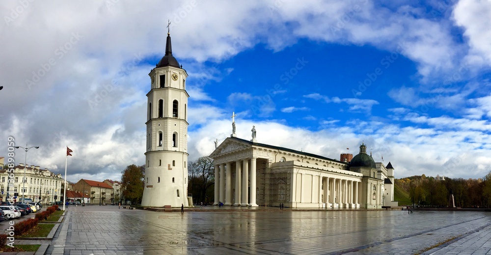 Vilnius cathedral square, Lithuania 