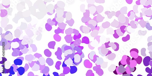 Light purple vector pattern with abstract shapes.