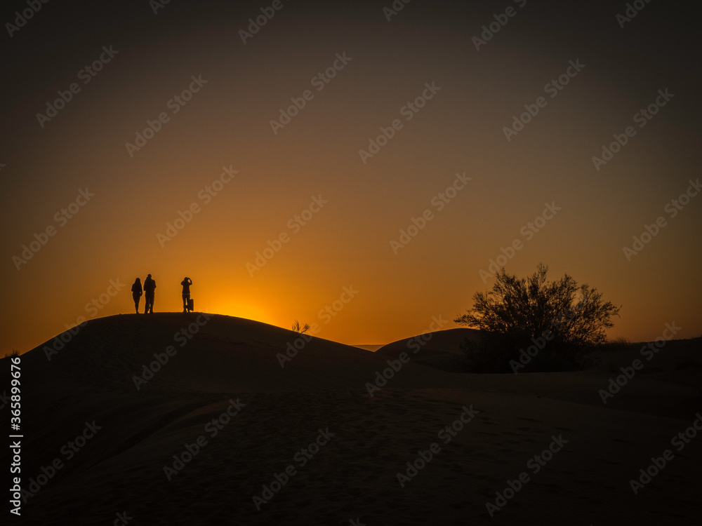 Sunset on the Sahara