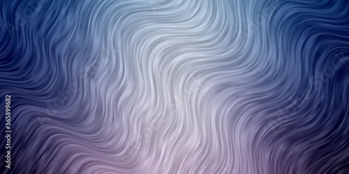 Light Pink, Blue vector background with bent lines. Colorful illustration in abstract style with bent lines. Design for your business promotion.