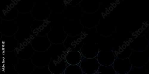 Dark Blue, Green vector layout with circle shapes. Colorful illustration with gradient dots in nature style. Design for your commercials. © Guskova