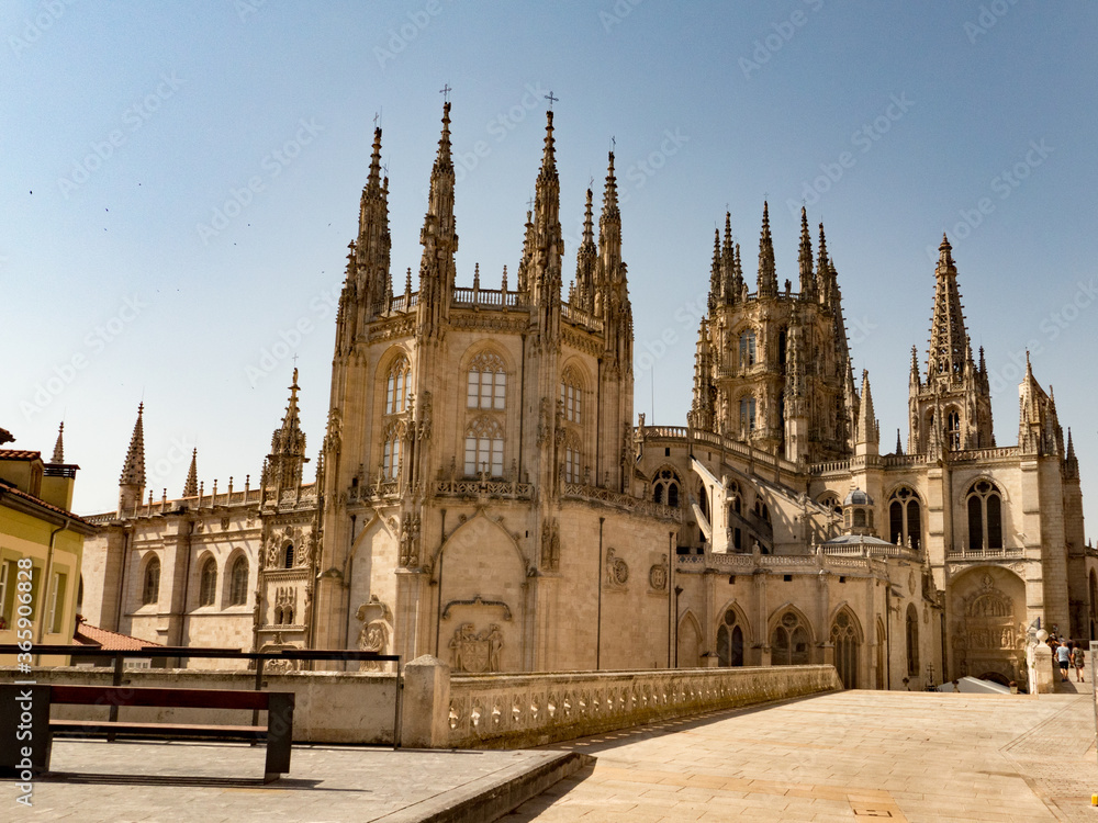 Burgos, a provincial capital in Spain’s autonomous community of Castile and León, is marked by its intact medieval architecture. Its most recognizable landmark is the French Gothic Cathedral.
