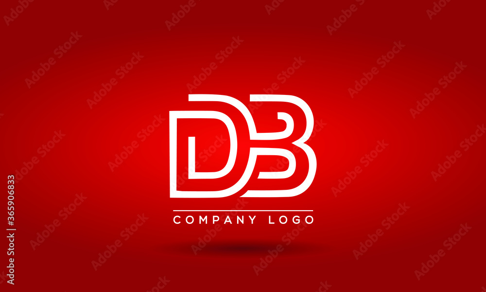 Unique, Modern, Elegant and Geometric Style Typography Alphabet DB letters logo Icon Unique, Modern, Elegant and Geometric Style Typography Alphabet DB letters logo Icon