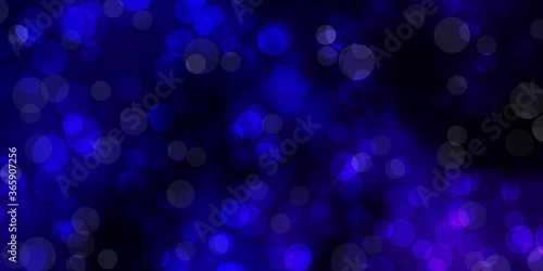 Dark Purple vector background with spots. Abstract illustration with colorful spots in nature style. New template for a brand book.