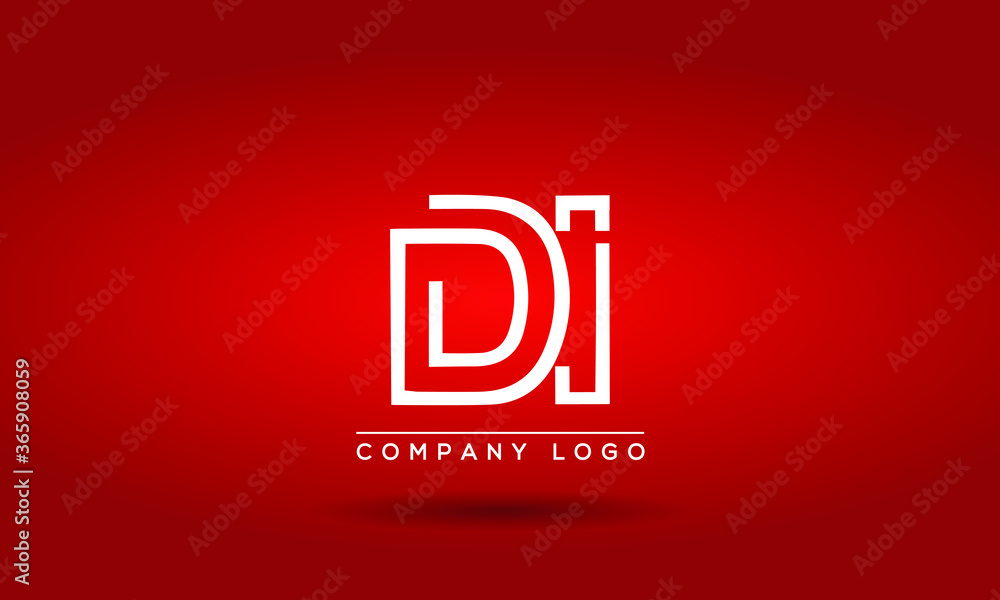 Unique, Modern, Elegant and Geometric Style Typography Alphabet DI letters logo Icon Unique, Modern, Elegant and Geometric Style Typography Alphabet DI letters logo Icon