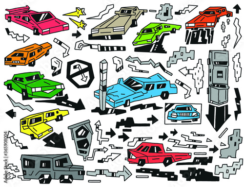 Cars doodles