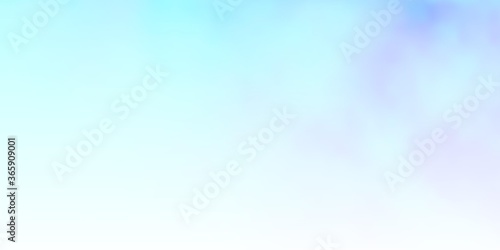 Light BLUE vector backdrop with cumulus. Illustration in abstract style with gradient clouds. Pattern for your booklets, leaflets.