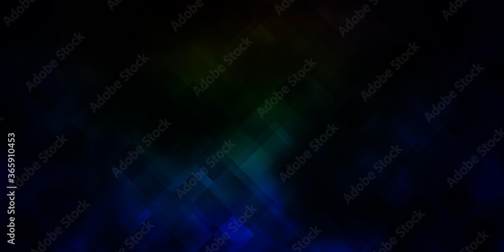 Dark Multicolor vector template with rectangles.