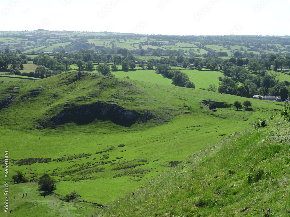 Fototapeta premium landscape with green hills