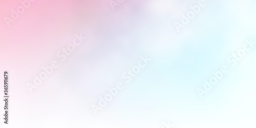 Light Blue, Red vector background with clouds. Colorful illustration with abstract gradient clouds. Beautiful layout for uidesign.