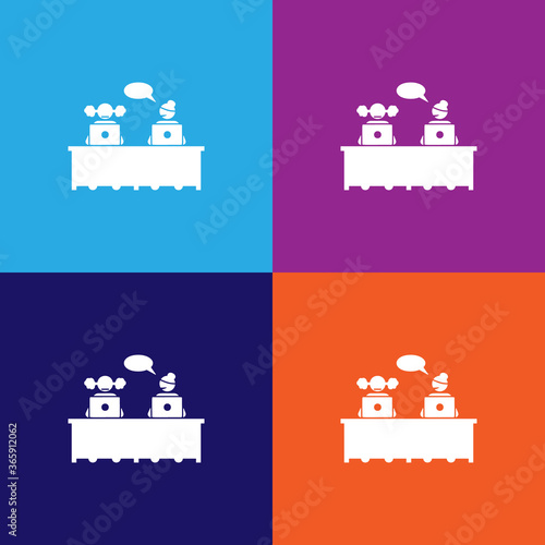 useless conversation icon. Element of colleagues icon for mobile concept and web apps