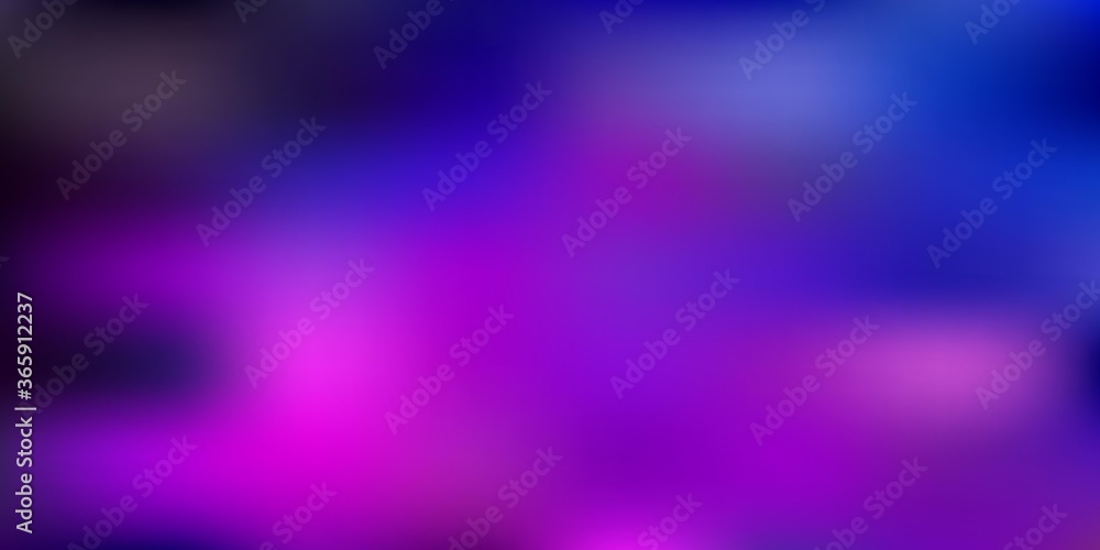 Fototapeta premium Light pink, blue vector blur texture.