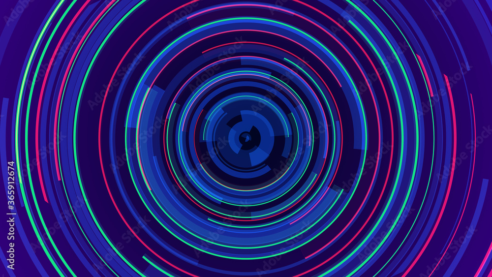 Circle neon lines technology Hi-tech blue background. Abstract graphic digital future concept design. Circle neon lines technology Hi-tech blue background. Abstract graphic digital future concept design.