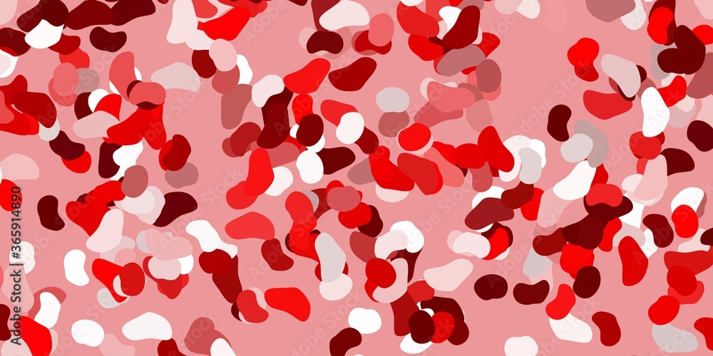 Light red vector pattern with abstract shapes. Light red vector pattern with abstract shapes.