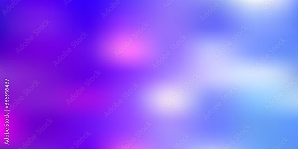 Fototapeta premium Light blue, red vector abstract blur backdrop.