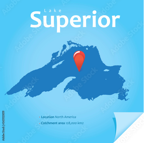 Lake Superior vector