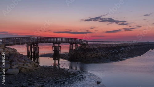 Wallpaper Mural Plymouth, Massachusetts Sunrise Timelapse Video Harbor and Bridge,  Torontodigital.ca