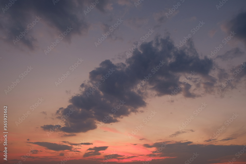 Fototapeta sunset in the sky