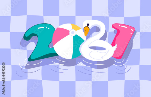 2021 pool banner template