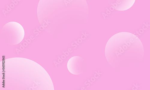 White circles gradient on pink abstract background. Modern graphic design element.