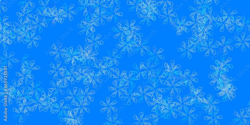 Light blue vector abstract pattern with leaves. Light blue vector abstract pattern with leaves.