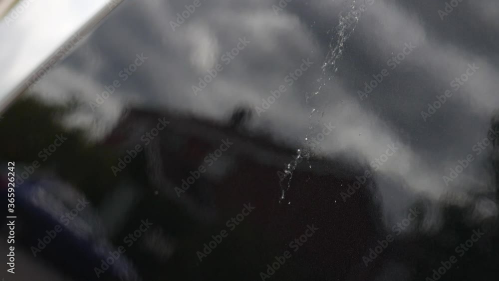 Close up of damage left from bird droppings Close up of damage left from bird droppings