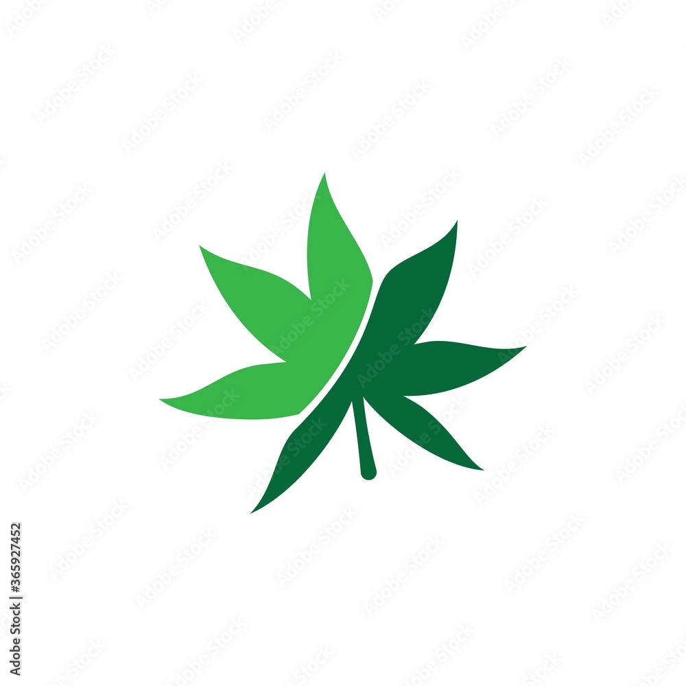Canabis leaf logo