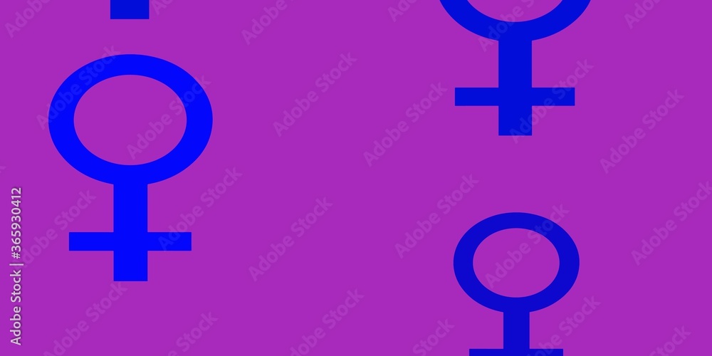 Obraz premium Light Blue, Yellow vector background with woman symbols.