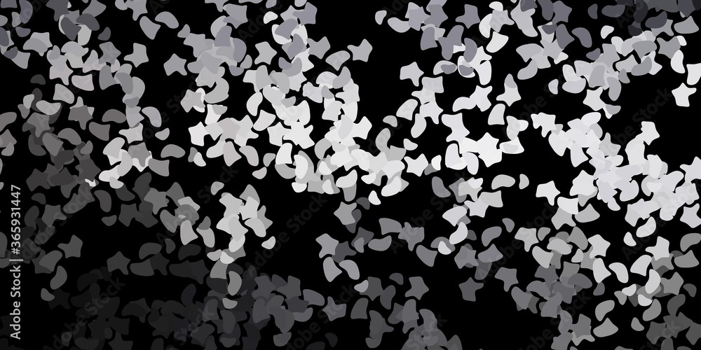 Dark gray vector template with abstract forms. Dark gray vector template with abstract forms.