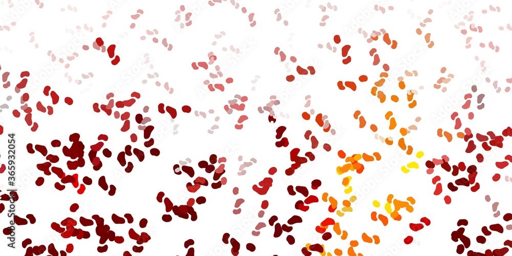 Light red, yellow vector background with random forms. Light red, yellow vector background with random forms.