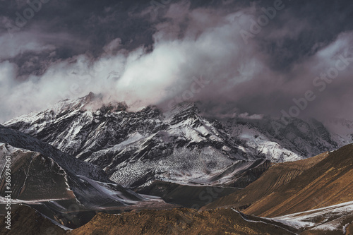 Mountain peak in Nepal Himalaya