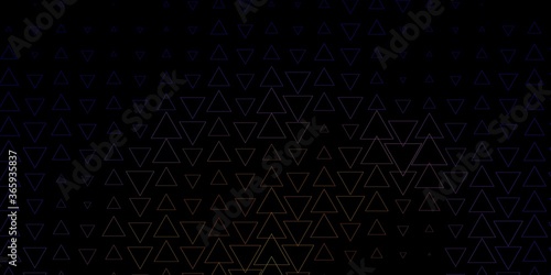 Dark Blue, Red vector template with crystals, triangles. Abstract gradient illustration with triangles. Template for wallpapers.