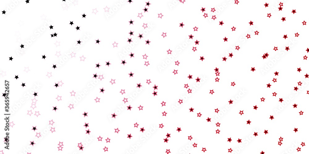Dark Red vector pattern with abstract stars. Blur decorative design in simple style with stars. Pattern for new year ad, booklets.
