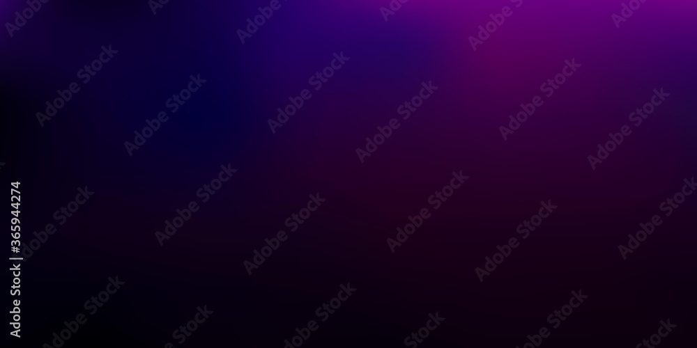 Dark purple, pink vector blurred backdrop.
