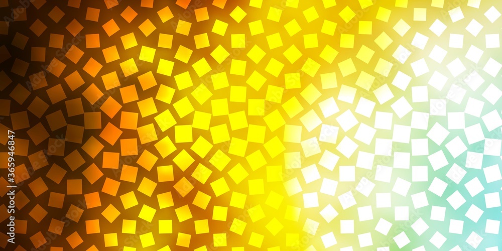 Light Blue, Yellow vector background in polygonal style. Abstract gradient illustration with colorful rectangles. Pattern for business booklets, leaflets