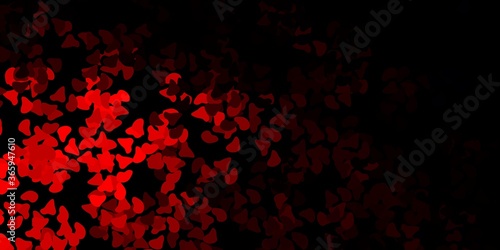 Dark orange vector template with abstract forms.