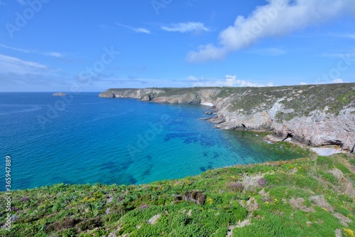 Beautiful seascape at the "Cap Frehel" in Brittany. France