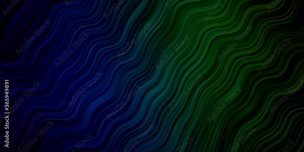 Light Blue, Green vector texture with wry lines. Illustration in abstract style with gradient curved. Design for your business promotion. Light Blue, Green vector texture with wry lines. Illustration in abstract style with gradient curved. Design for your business promotion.