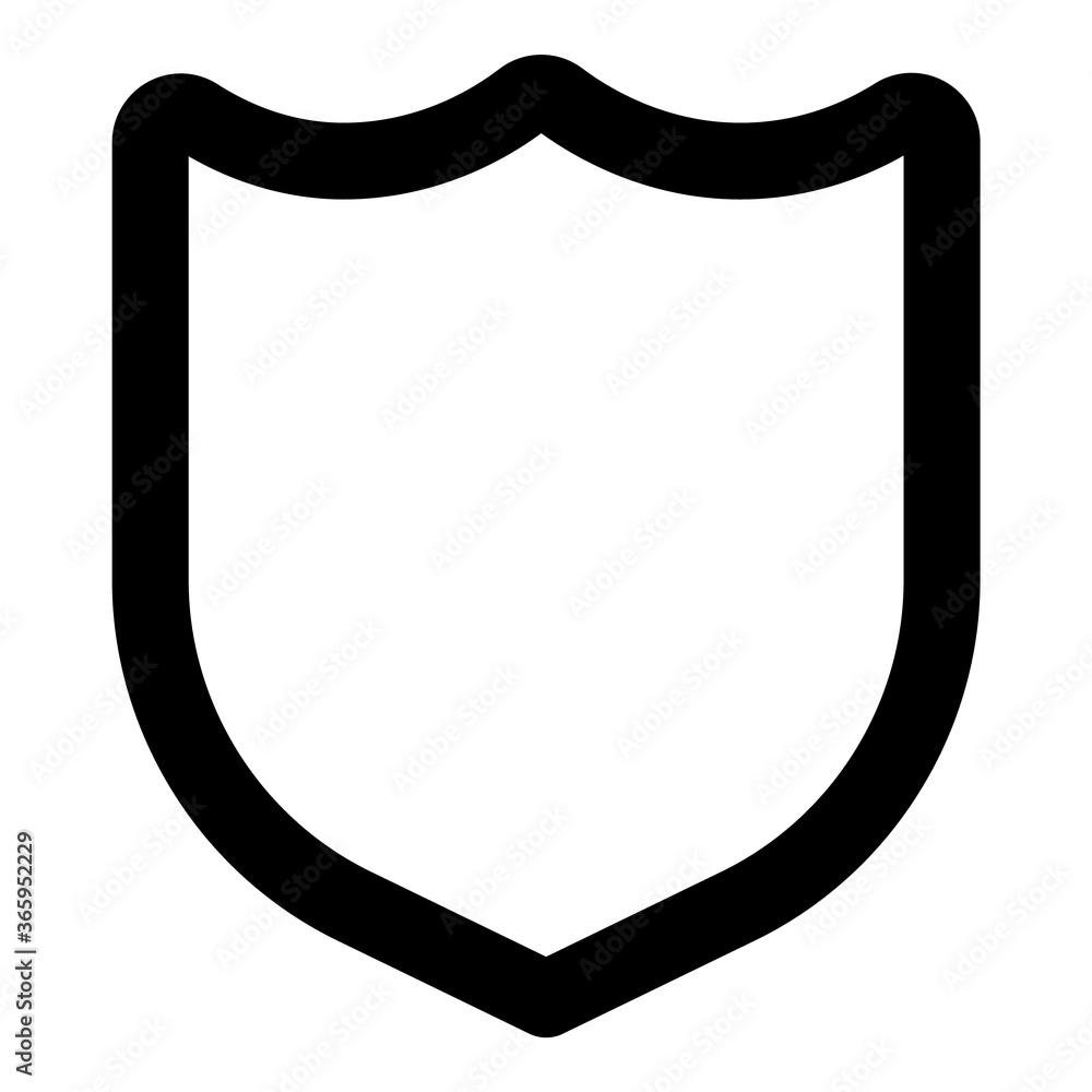 Shield Flat Icon Isolated On White Background Shield Flat Icon Isolated On White Background