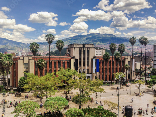 Medellin Museum in famous city park photo