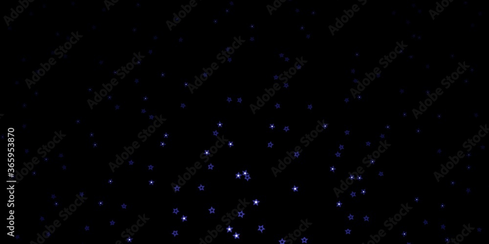 Dark Purple vector background with small and big stars. Colorful illustration in abstract style with gradient stars. Pattern for new year ad, booklets. Dark Purple vector background with small and big stars. Colorful illustration in abstract style with gradient stars. Pattern for new year ad, booklets.