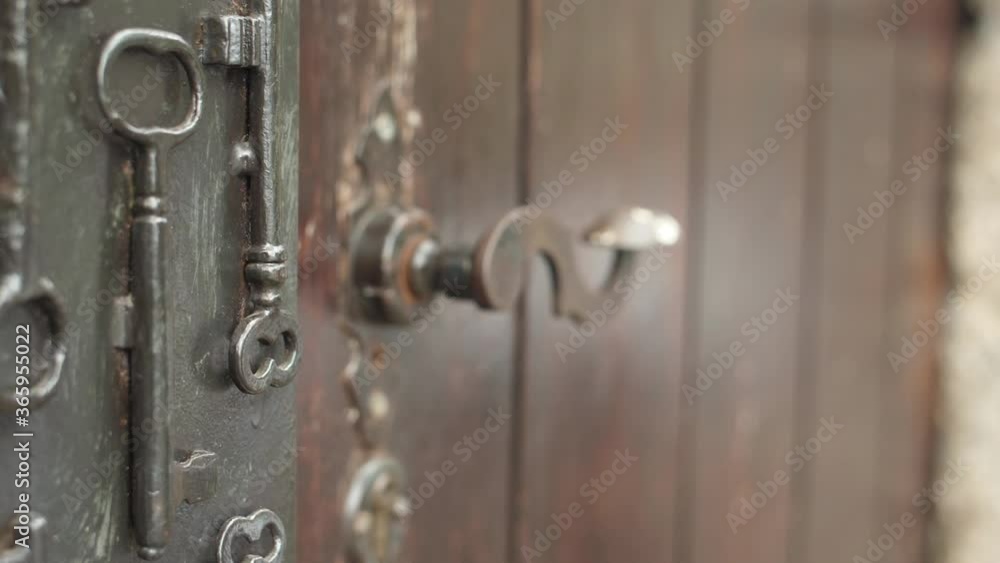 large wooden door with steel door lock and handle large wooden door with steel door lock and handle