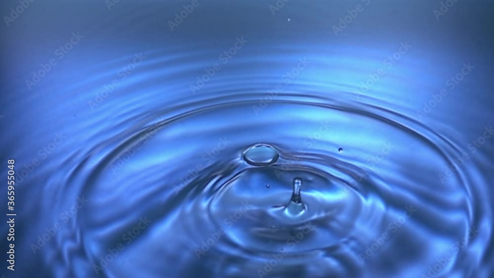 Drop of water falling in super slow motion Drop of water falling in super slow motion