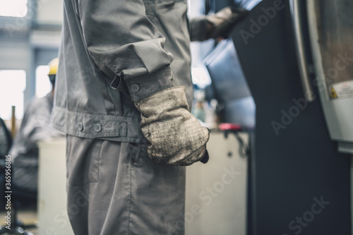 worker working in factory