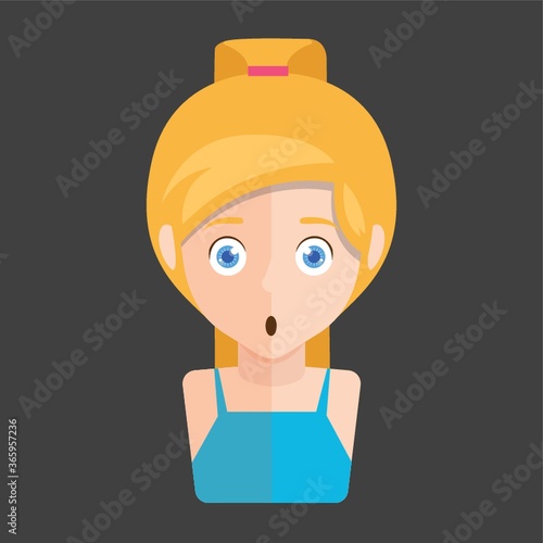 girl shocked