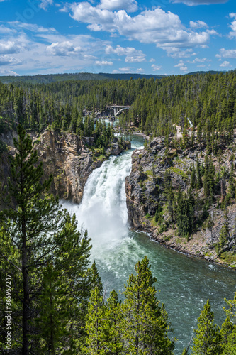 Great Falls of the Yellowstone in Wyoming