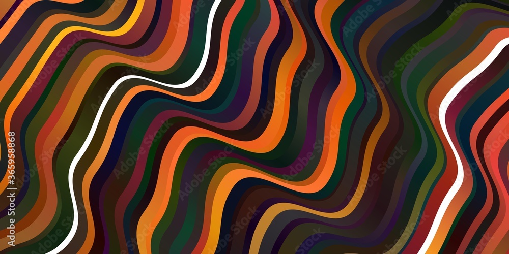 Dark Orange vector background with lines. Dark Orange vector background with lines.