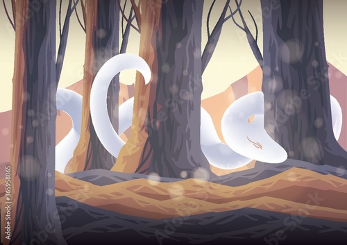 snake in the forest