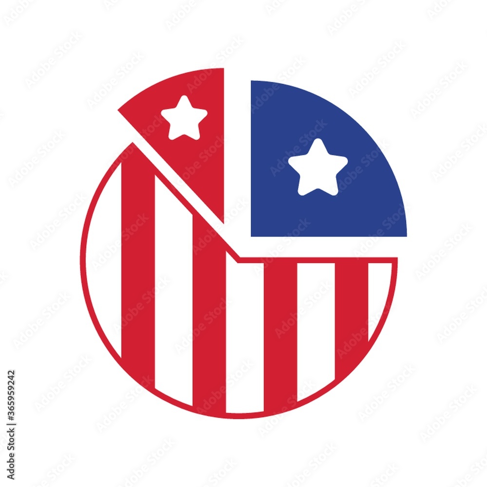 usa voting pie chart
